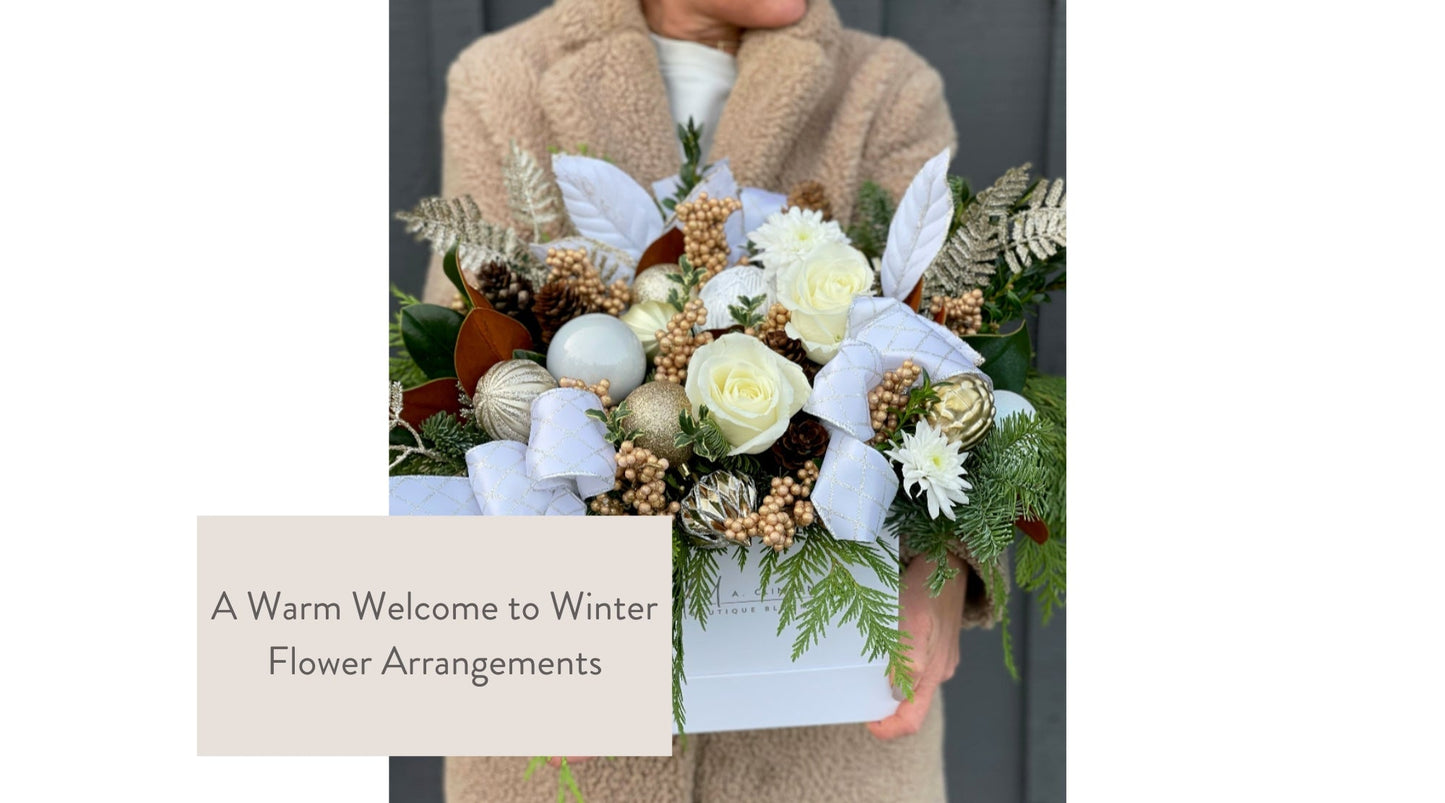 A Warm Welcome to Winter Flower Arrangements