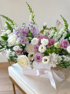 Large Mauve Mix Bloom Box