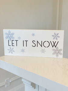 Let It Snow Wall Sign