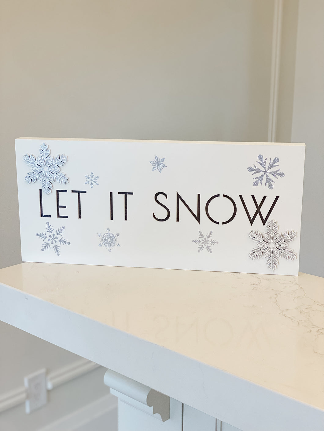 Let It Snow Wall Sign