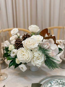 white winter flowers