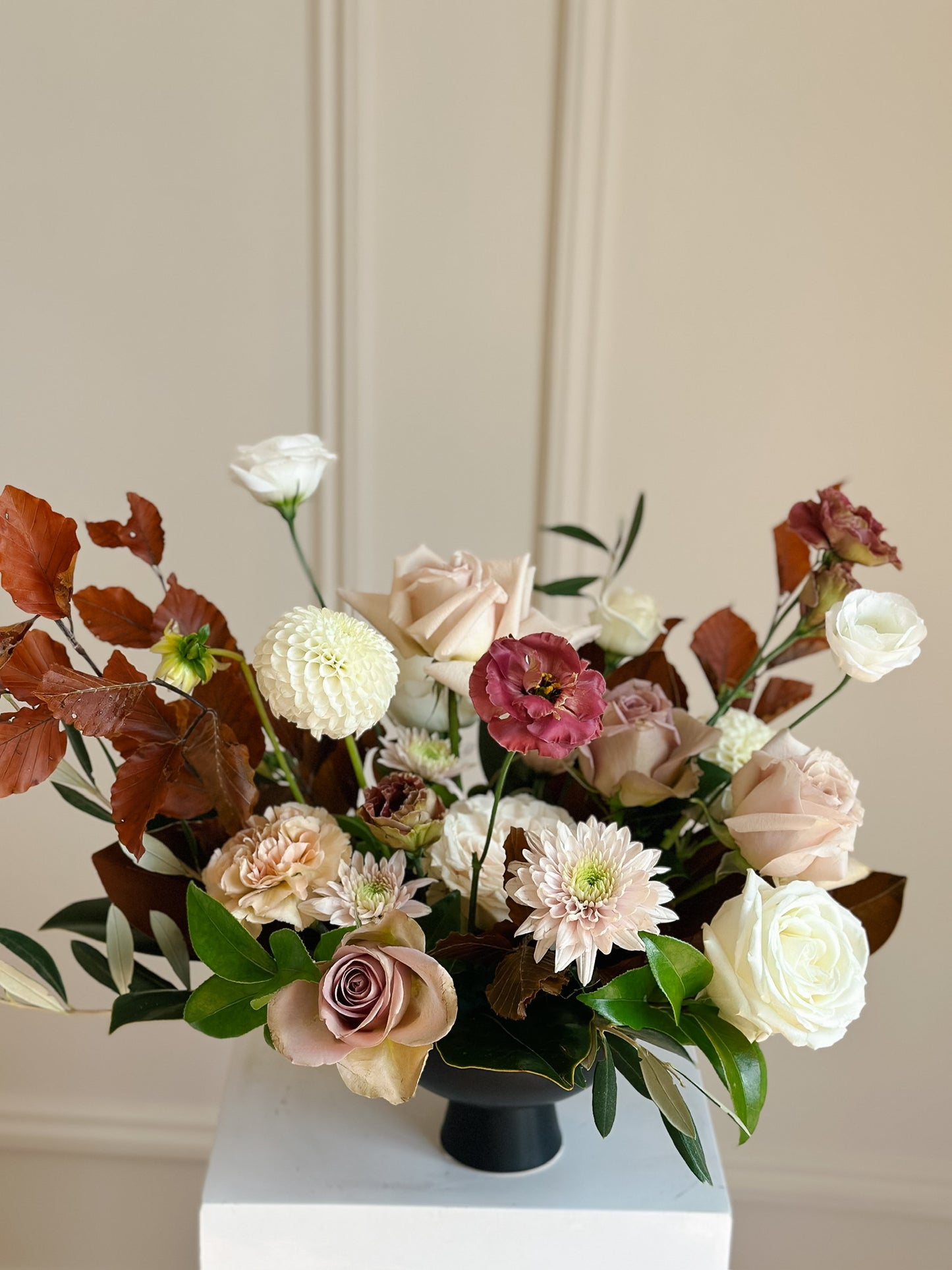 burgundy fall flowers