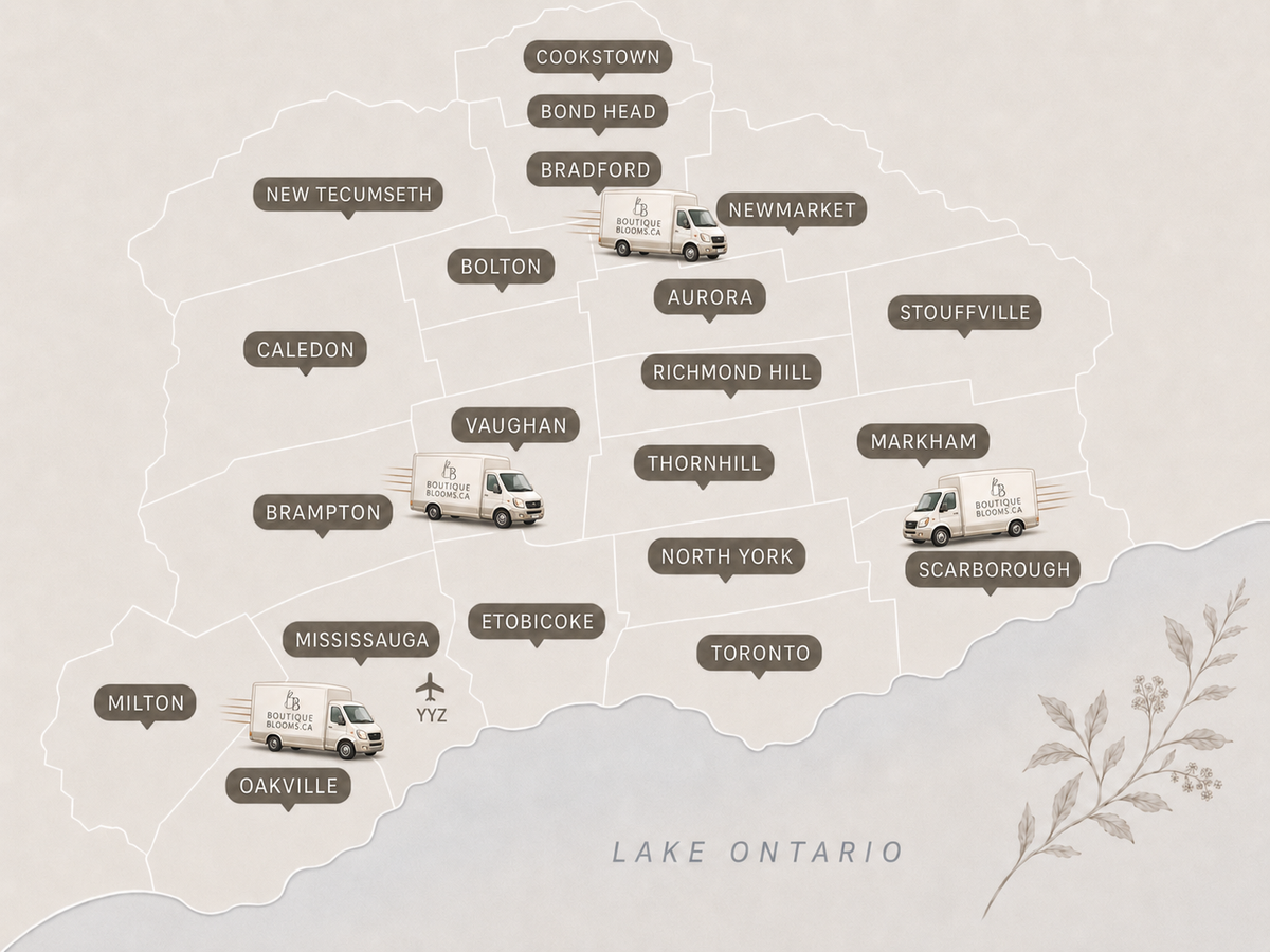 Delivery area map