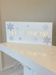 Let It Snow Wall Sign